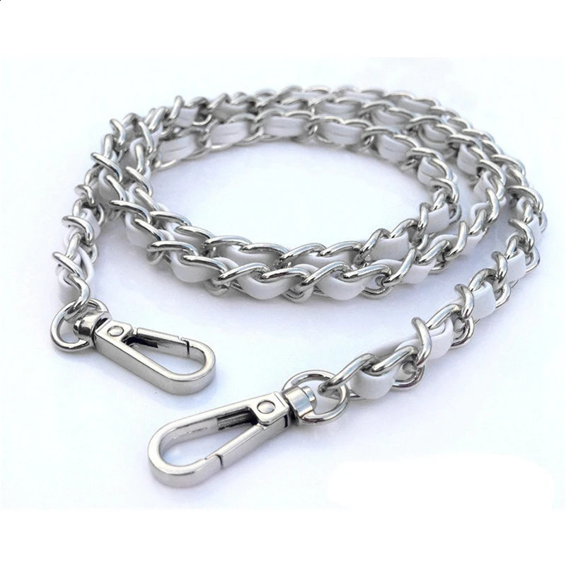 100~130cm Bags Straps Chain Purse Leather Metal Chains With Buckles Shoulder Handbag Handles Bag Parts Accessories KZ151321 240821
