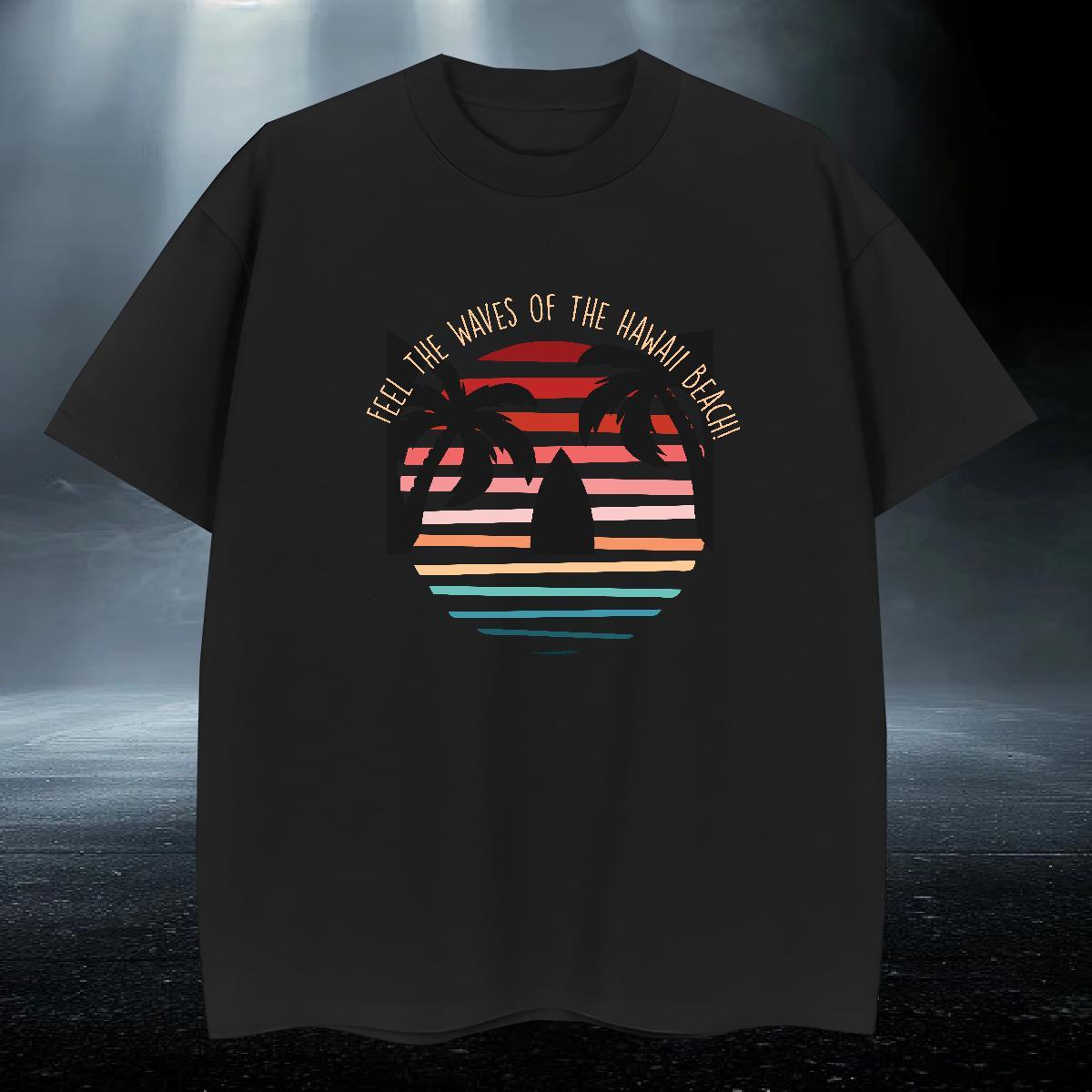 Cool Design Men Tees Casual Daily Wear 230g Cotton Black Oversized Breathable Crew Neck beach Men T Shirts New Arrival Top Tees