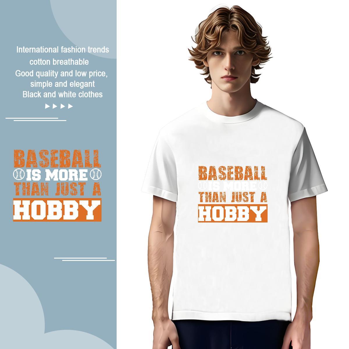 Designer baseball Men T Shirts Casual Men Tees 230g 100% Cotton New Designer Breathable Short Sleeve DIY Logo Oversized Clothes