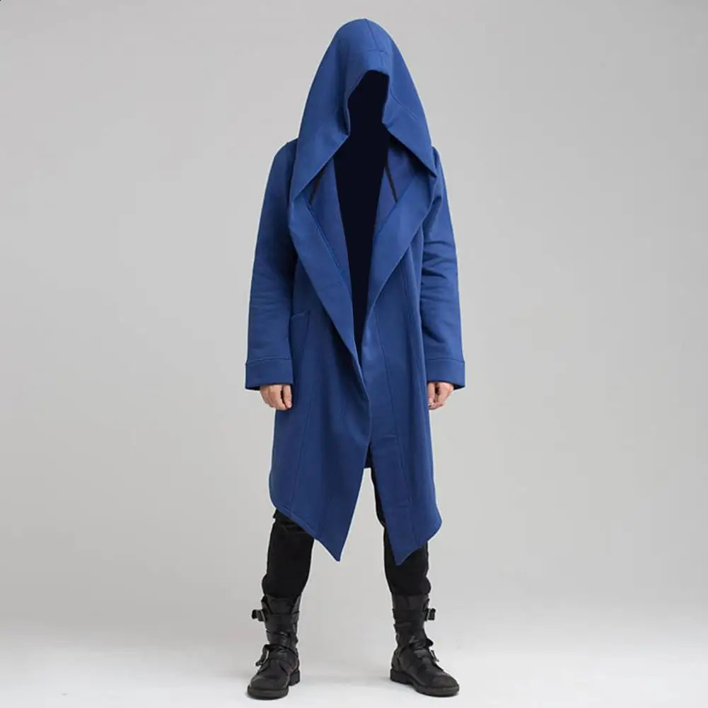 Winter Clothing Fashionable Mens Winter Windbreaker Stylish Hooded Long Coat for Cold-proof Comfort Ideal for Autumn Winter 240822