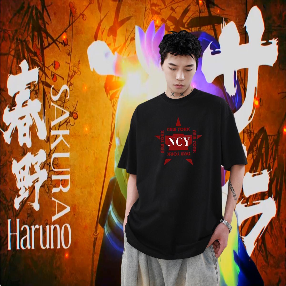 Fashion Casual Couples T Shirts New York Pure Cotton 230g 100% Cotton T-Shirts for Men Cool Design Plus Size Custom Tops Tees