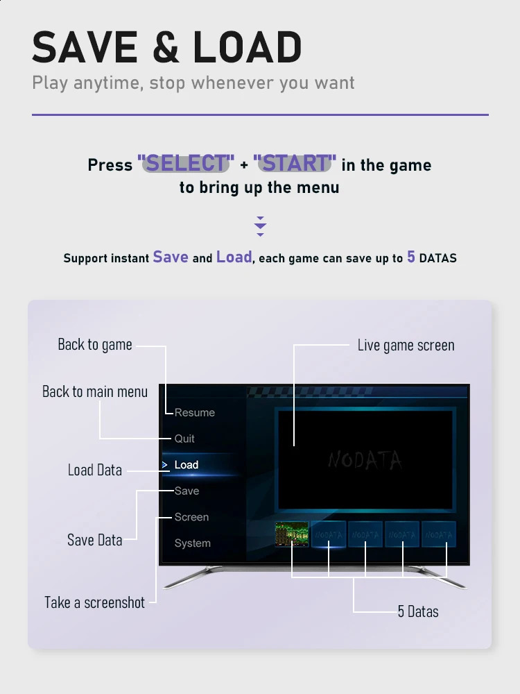 VILCORN 16 bit wireless/wired retro video game console with built-in 4800Everdrive games SNES NES FC home gaming console 240810