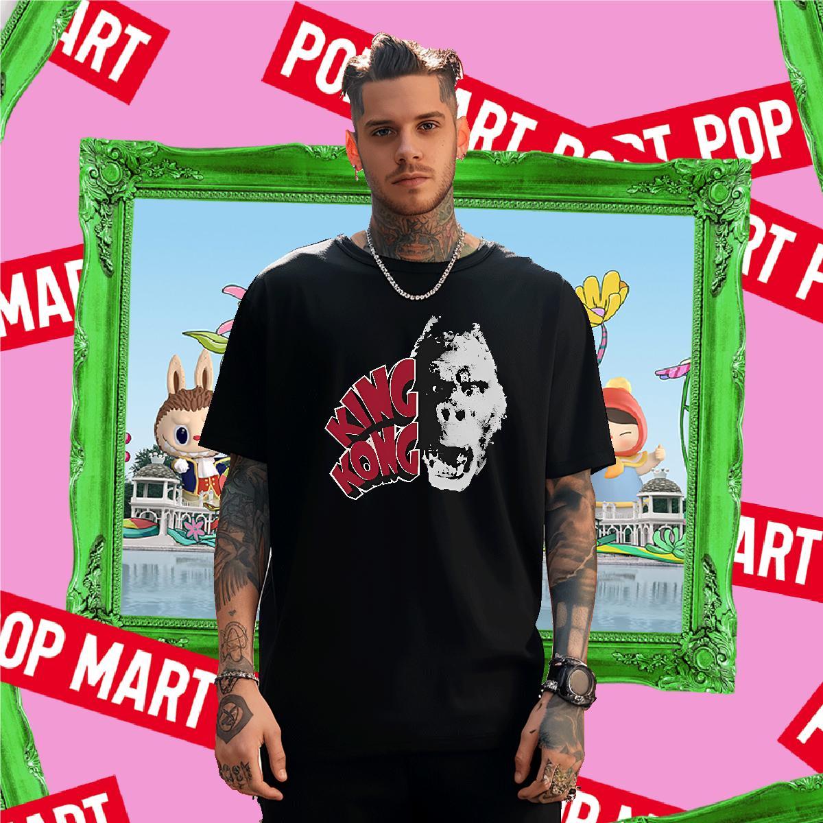 DIY Beach Men Tees scary Short Sleeve Soft 100% Cotton 230g T shirt Loose Asian Size Top Tees