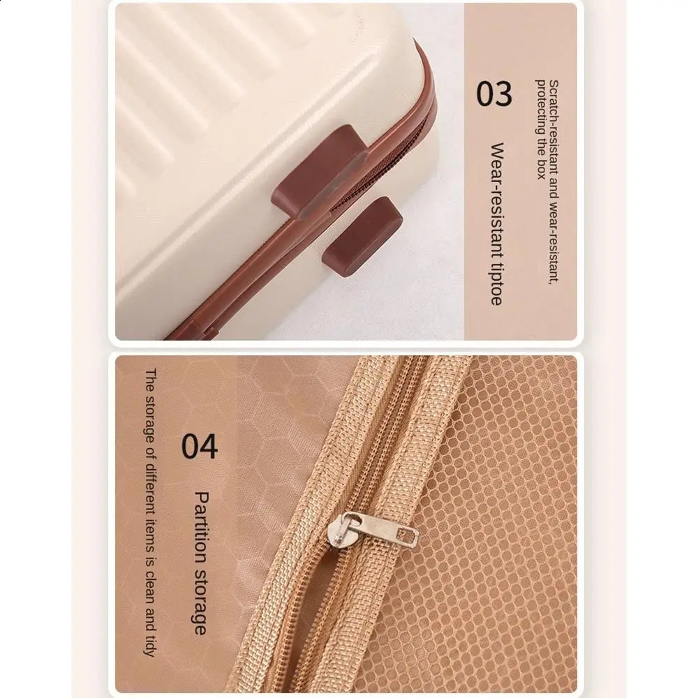 14 inch Mini Travel Suitcase Cosmetic Box Hand Luggage Organizer Case Small Password Box Boarding Case 240821