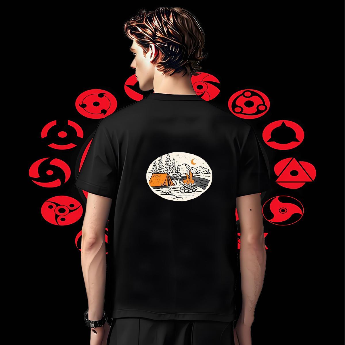High Quality Tshirts Home Outdoor 230g Cotton Custom Printing Crew Neck Breathable mountains Man T Shirts DIY Customized Tops Shirt