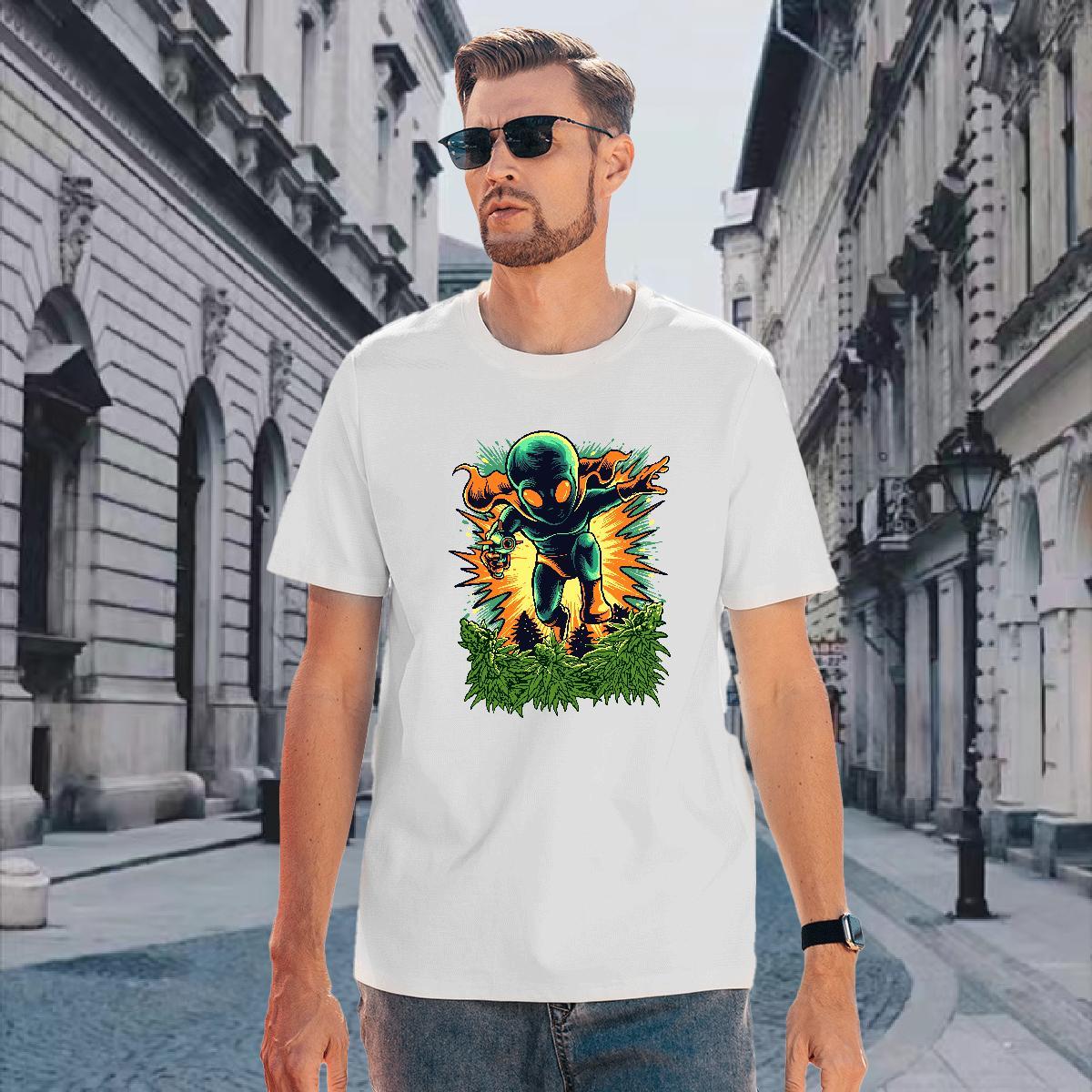 Free Shipping T shirt 230g Cotton ET Daily Wear DIY Pure Cotton Men Tshirts Custom Polos
