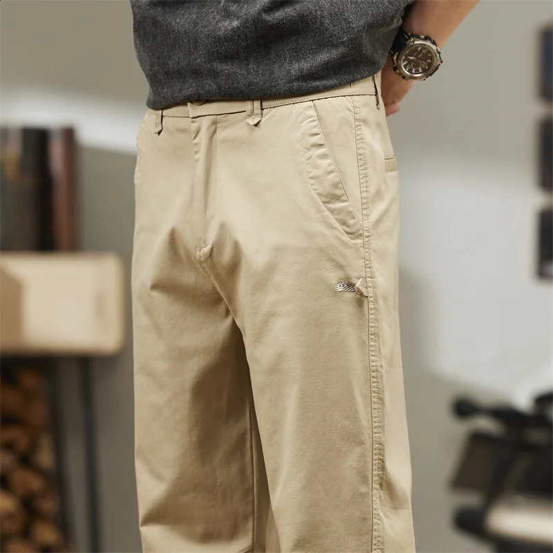 Mens clothing spring and summer casual loose straight goods mens outdoor wrapped tool pants Hombre 240821