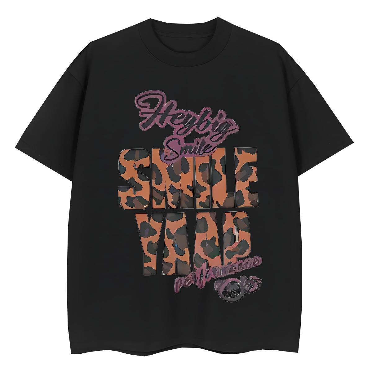 Loose Couples T Shirts 230g 100% Cotton letter Outdoor T-Shirts for Women Breathable Short Sleeve Customized Print Clothings