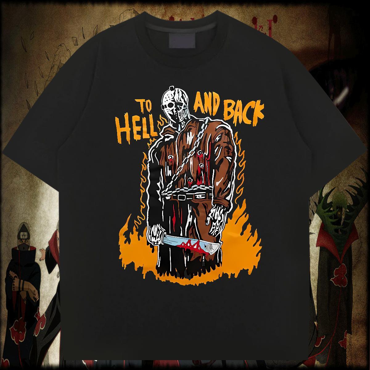 Classic skull T-Shirts Casual Couples T Shirts 230g Cotton Custom Breathable Crew Neck Anime Print Top Tees