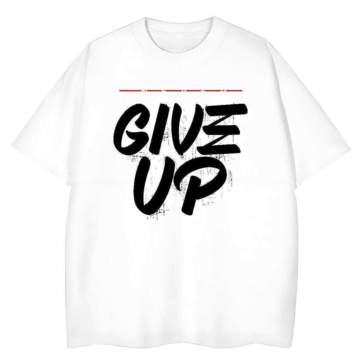 Loose fit Woman Tshirt 230g Cotton letter Street Wear T-Shirts Breathable Crew Neck DIY Printed Tees