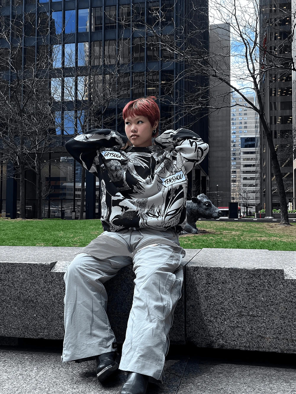 2000S Mens Anime Printed Y2K Hoodie Sweatshirt Harajuku Pattern Street Long Sleeve Hoodie 240821