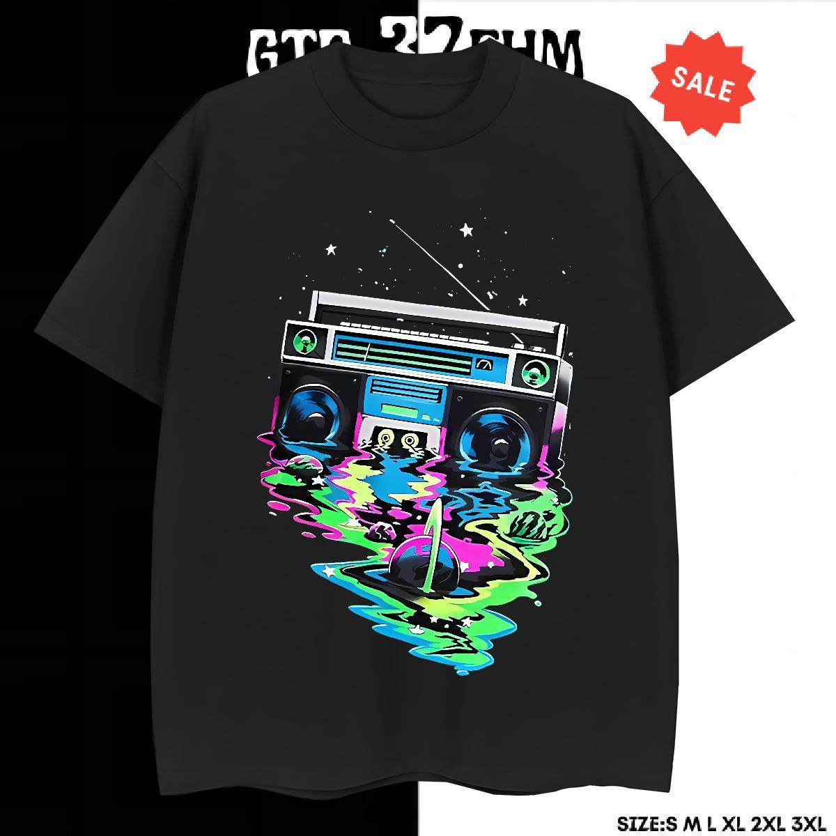 Popular Mens Tshirts Street wear Hip Hop 230g Cotton Custom Print Oversized Short Sleeve Soft radio T shirt Fashion Design Clothings