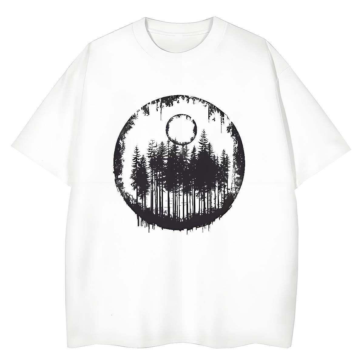 New Arrival Women T Shirts Breathable Crew Neck 230g Cotton Couples T Shirts Customized tree Hip Hop Wholesale Tshirts