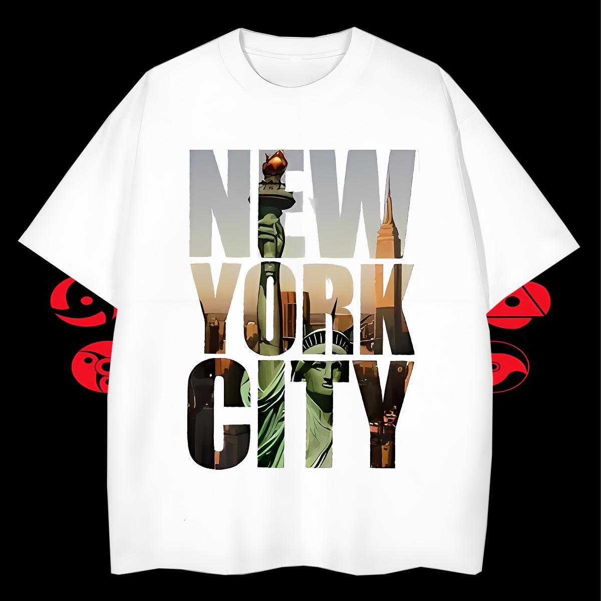 Designer Tshirt for Man Woman Hip Hop Street 100% Cotton 230g Customized Print Pure Cotton New York T-Shirts for Men Free Shipping Tees