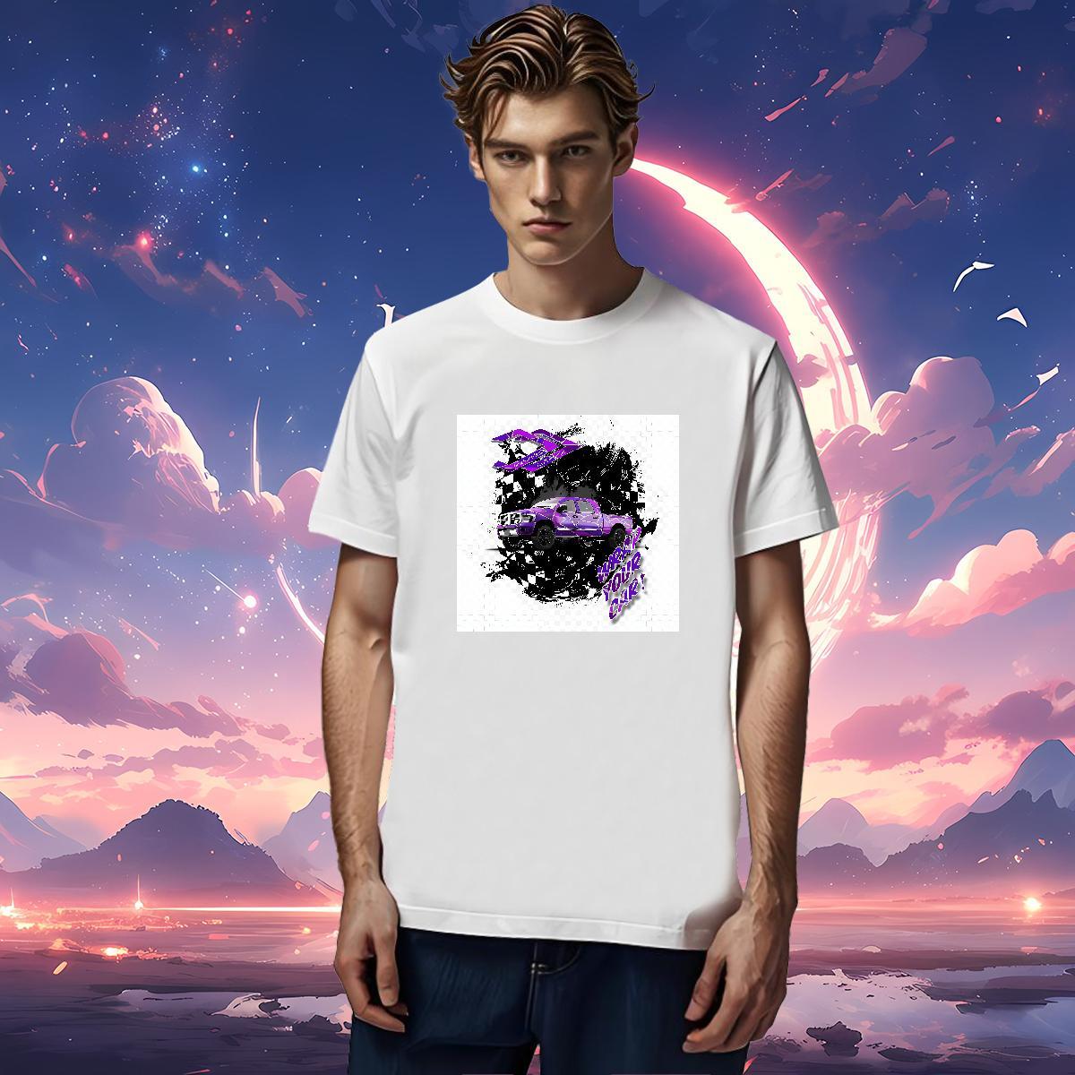 Comfortable car T-Shirts Casual Beach Men Tees 100% Cotton 230g Factory Direct Short Sleeve O-Neck Oversized Tops