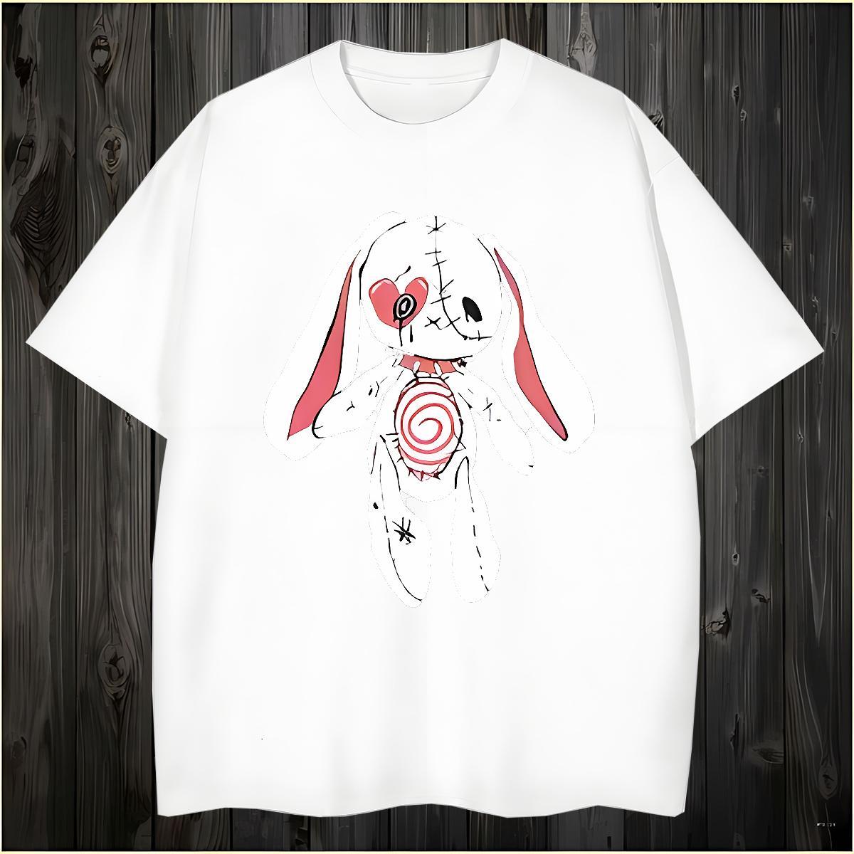 Soft broken T-Shirts for Men Outdoor Tshirts 230g 100% Cotton 2024 Summer Crew Neck White Plus Size Polos