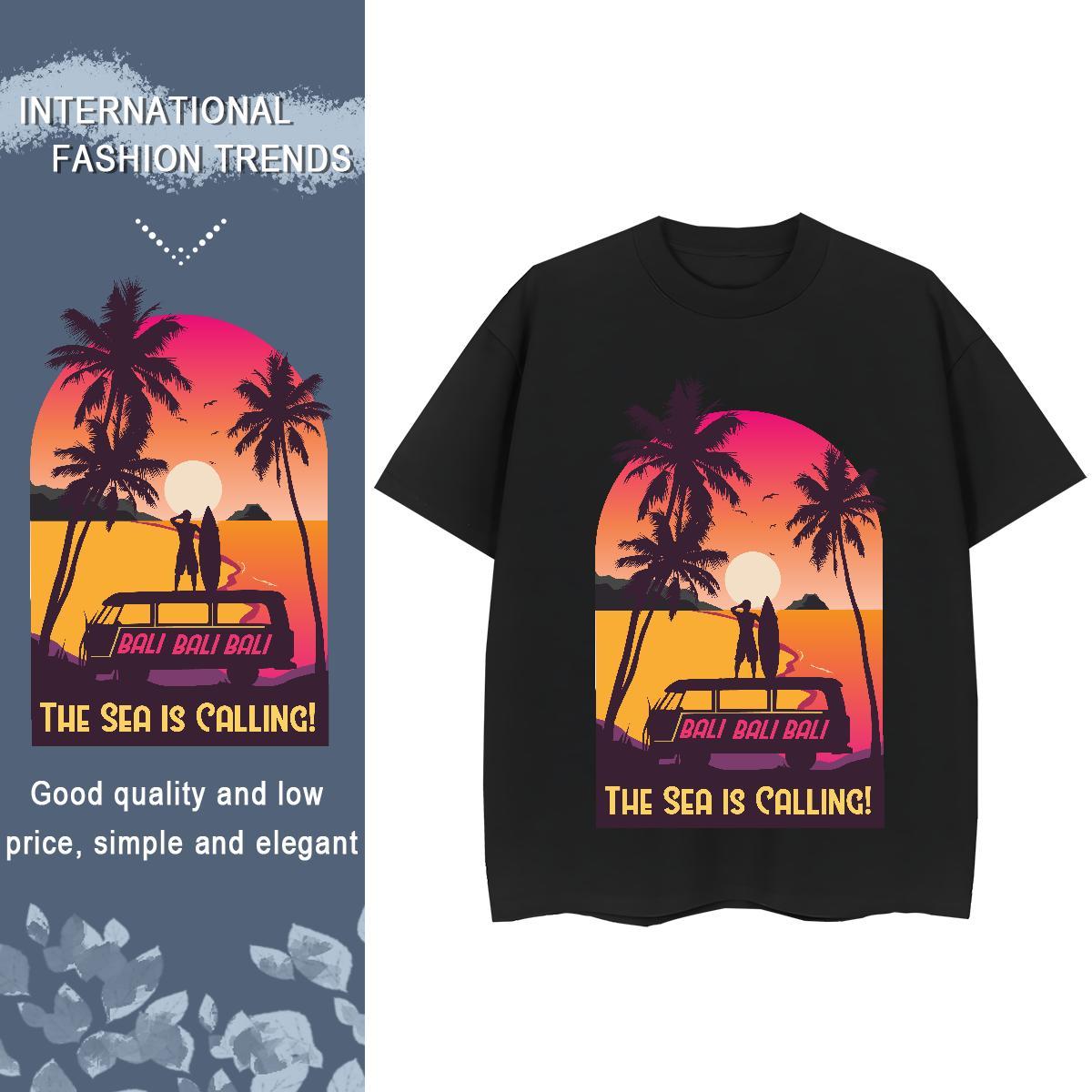Female Tshirt for Man Woman 230g Pure Cotton car Sports Street Wear Women T Shirts Breathable Soft Floral Print Tshirts