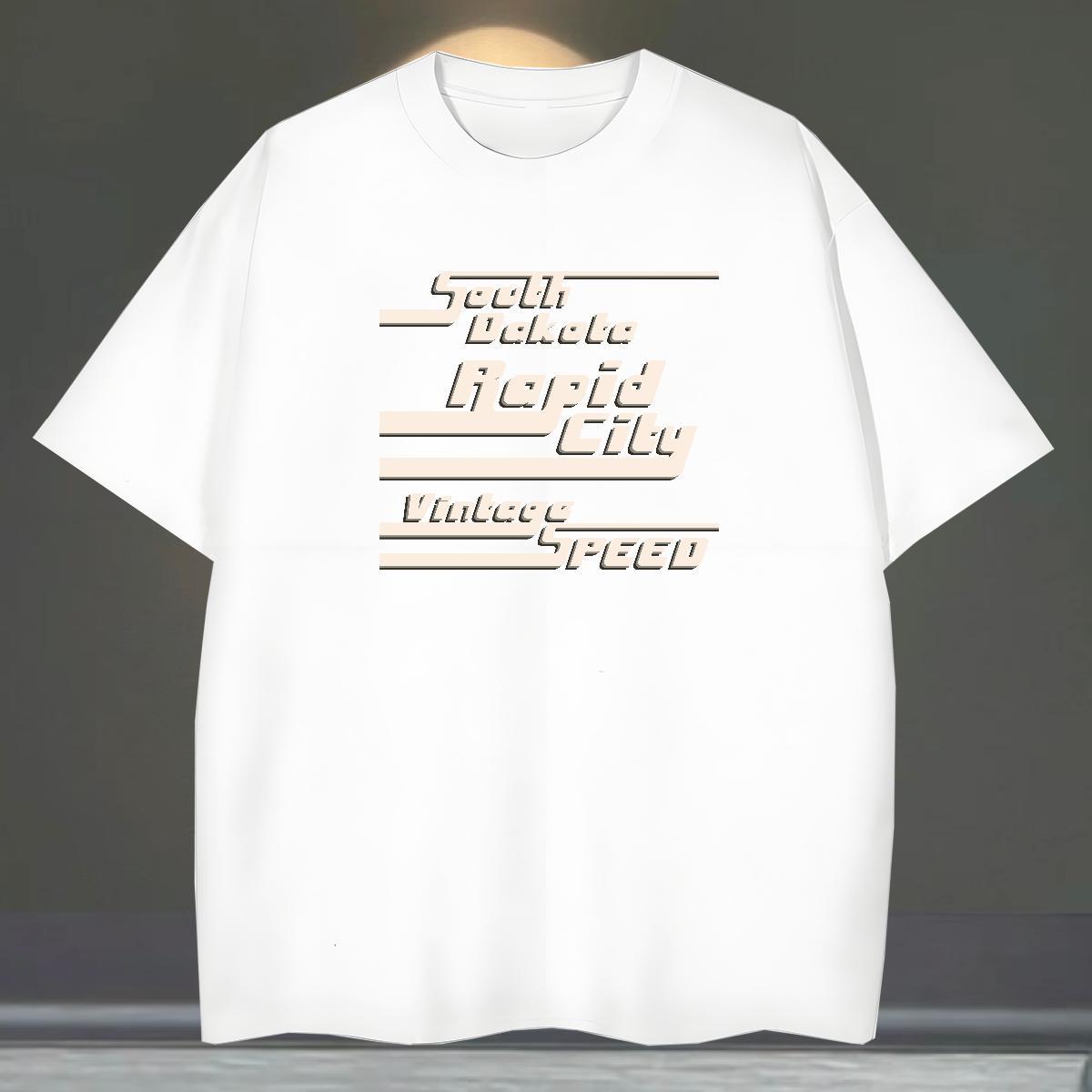 Loose Fit T shirt 230g Cotton letter Summer Casual Custom Cartoon O Neck Short Sleeves Tshirts Factory Direct Tops Shirt