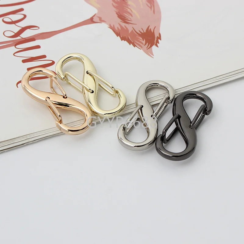 10-30-100 pieces of 5-color 37 * 15mm S-shaped double headed snap hooks suitable for adjusting fastening accessories for womens leather bags 240821