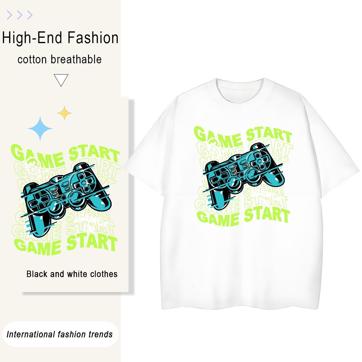 Designer Lady T shirt 230g Pure Cotton handle Street Wear T-Shirts Crew Neck Breathable Cartoon Anime Top Shirts