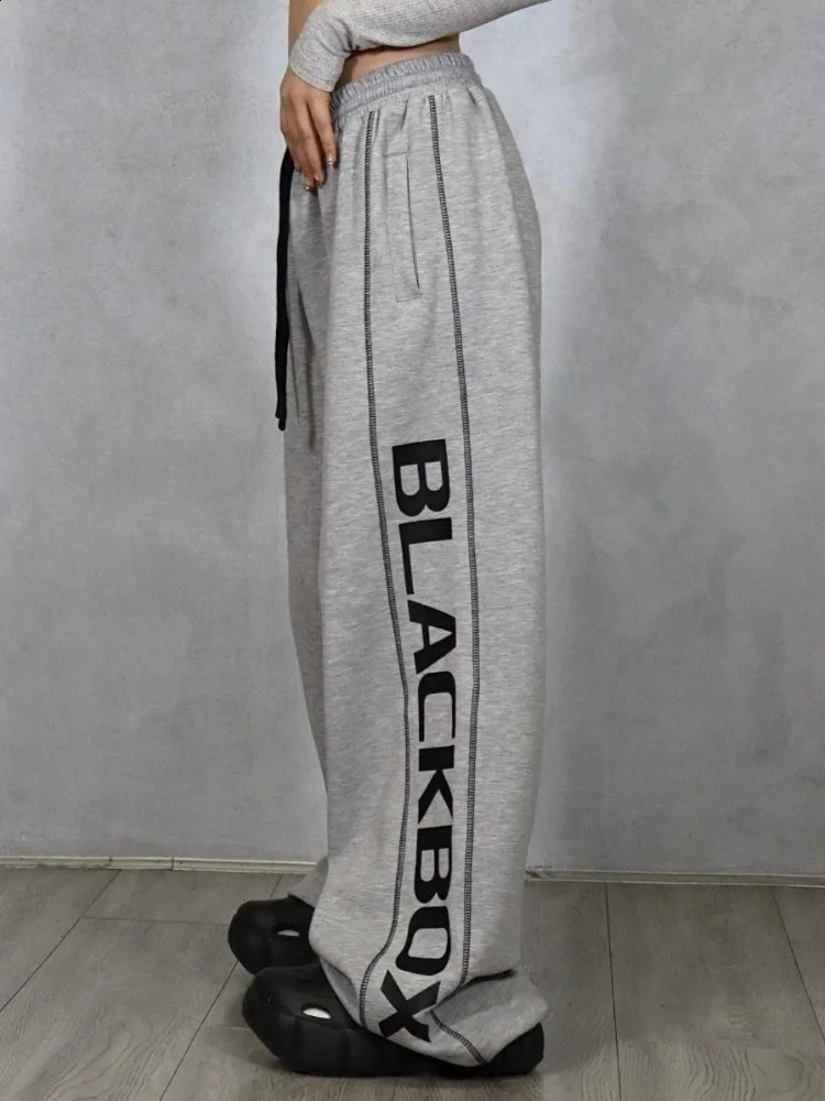 HOUZHOU Y2k Vintage Baggy Joggers Sweatpants Woman Oversize Korean Fashion Sports Pants Japanese Style Harajuku Hip Hop Trousers 240821