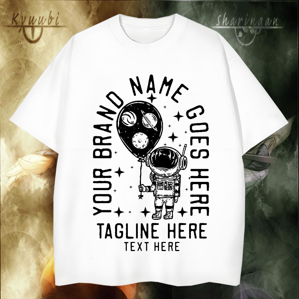 Soft spaceman Man T Shirts Street Casual Men Tees 100% Cotton 230g Classic Breathable Crew Neck Custom Anime Clothes