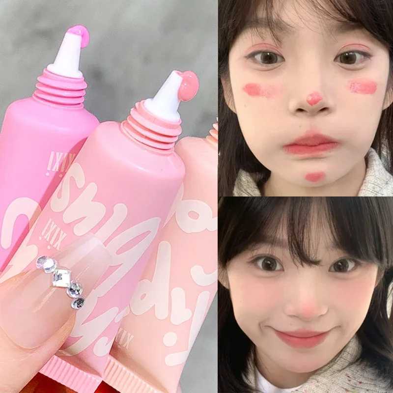 2 in 1 Liquid B Cream Eyeshadow Velvet Matte Pink Ber Natural Easy To Smudge Cheek Tint Face Contour Brightens MakeupXJ241225