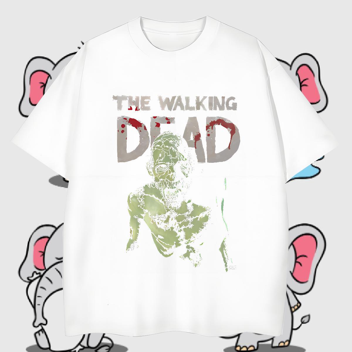 New Arrival skull Men Tops Tees 230g Pure Cotton Men T Shirts Oversized Daily Wear Breathable Short Sleeve Free Shipping Tops Shirt