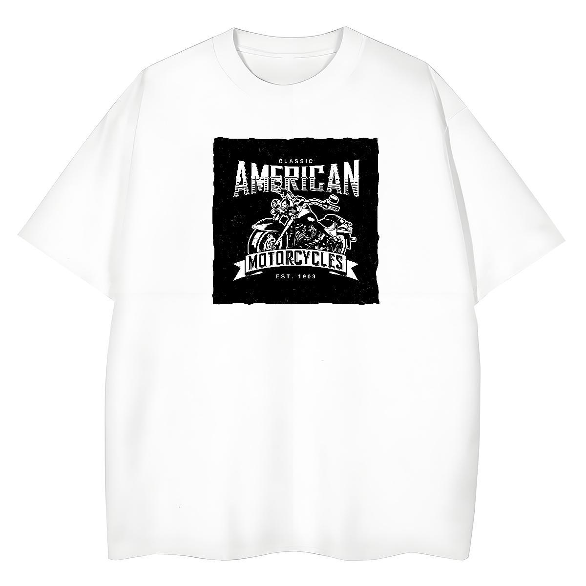 Designer Tshirt for Man Woman Daily Wear 100% Cotton 230g Custom Printed Crew Neck Motorcycle T-Shirts for Men New Arrival Tee Shirt