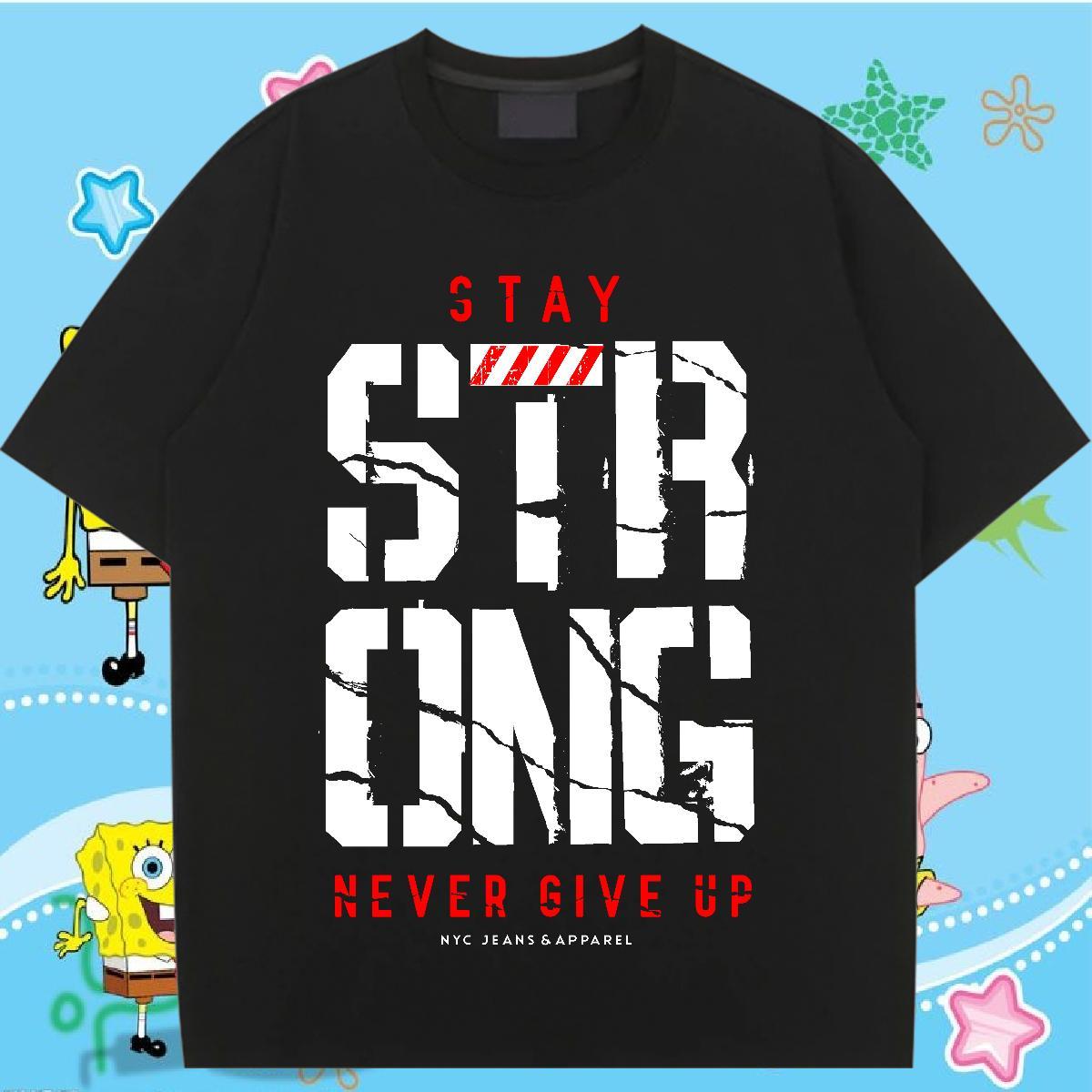 Loose fit Couples T Shirts 230g Pure Cotton letter Casual Sport T-Shirts for Women Round Neck Short Sleeve DIY Printed Top Shirts