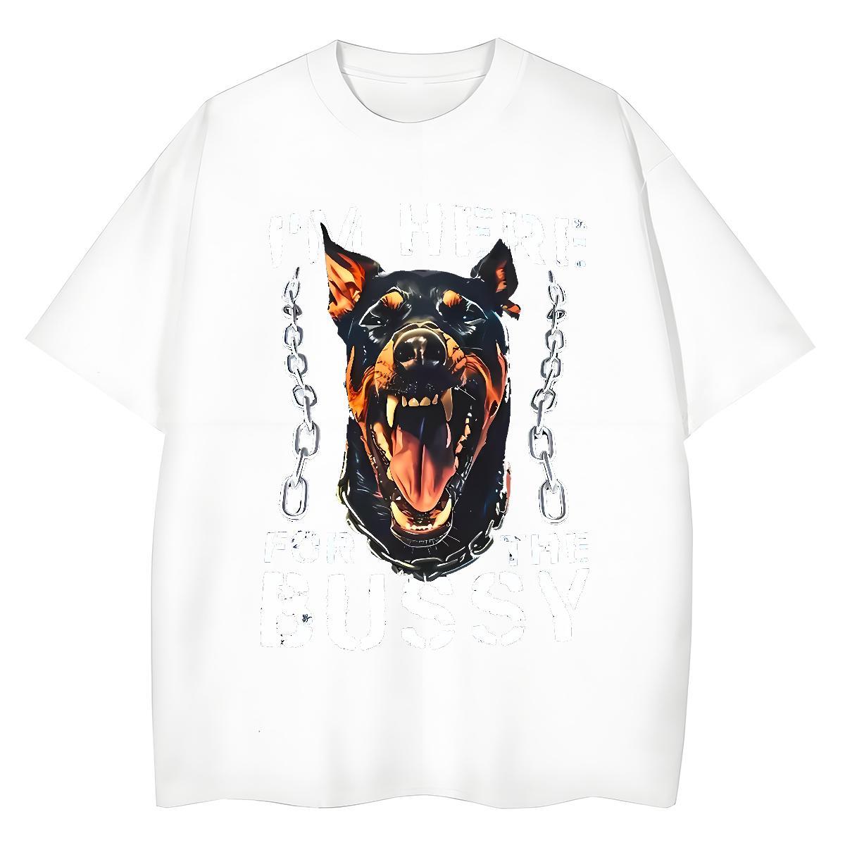 Wholesale T Shirt For Man dog Breathable Short Sleeve Daily Wear Plus Size Custom 230g 100% Cotton Men Tshirts Stylist Tees