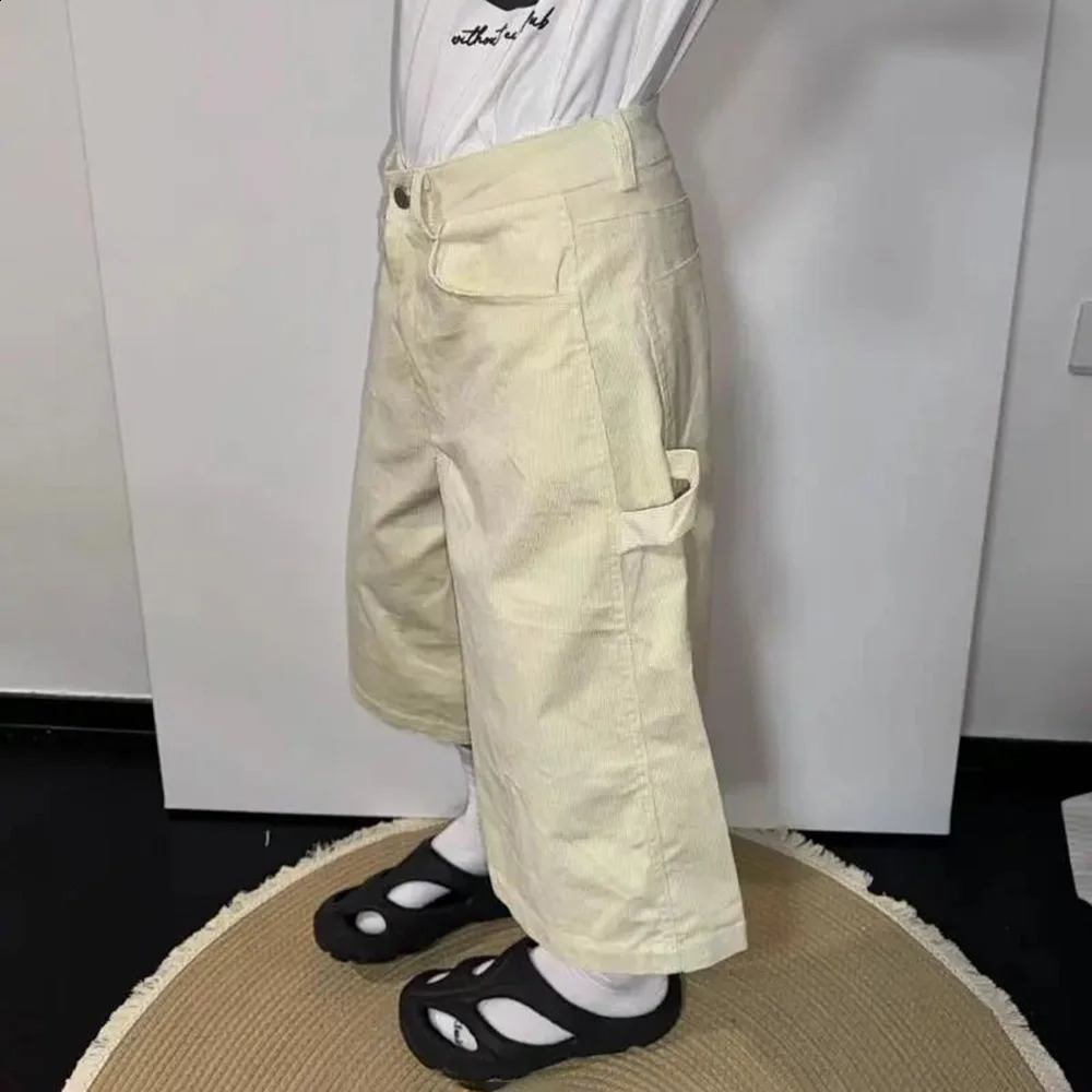Y2K Mens Pants Pocket Letter Tai Chi Pattern Straight Leg Pants Summer Versatile Casual Work Pants Mens Clothing unisex 2024 240821