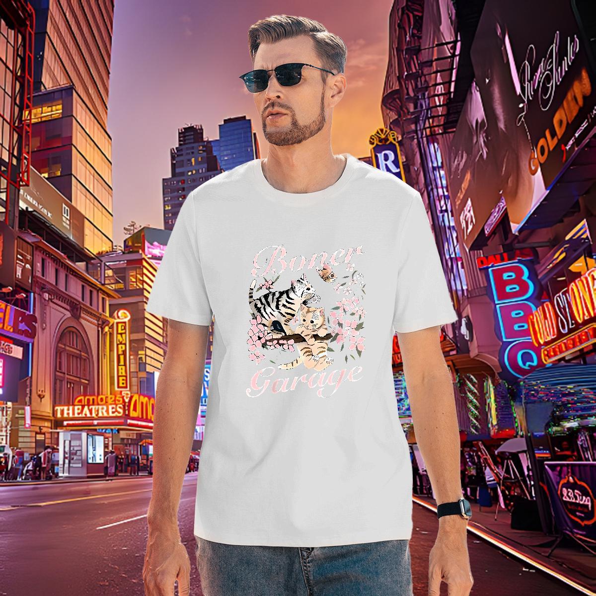 Comfortable Man T Shirts flower Breathable Short Sleeve Sports Casual Custom Big Size 230g 100% Cotton Men Tops Tees Fashion New Tee Shirt