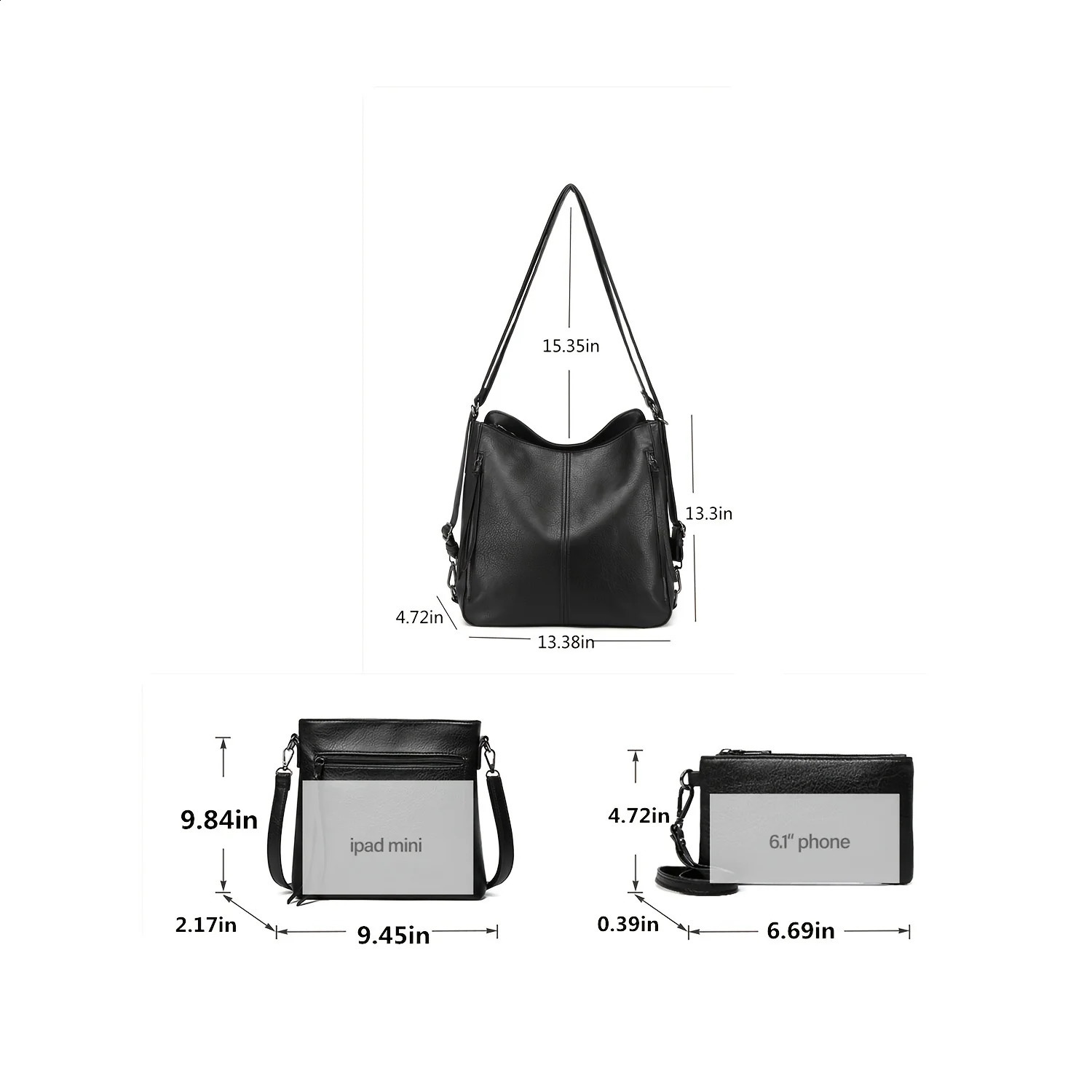 Manufacturers Cross border Womens Bag 2024 European and American Fashion Shoulder Three piece Set Tote Tidal Flow 240821