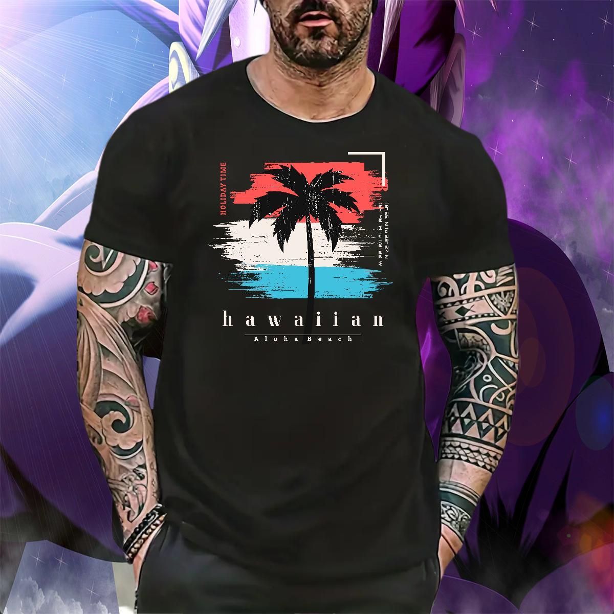 Cool Design Men Tshirts Anime Printing Street 230g Cotton Black White Round Neck Short Sleeve tree T shirt DIY Tee Shirt