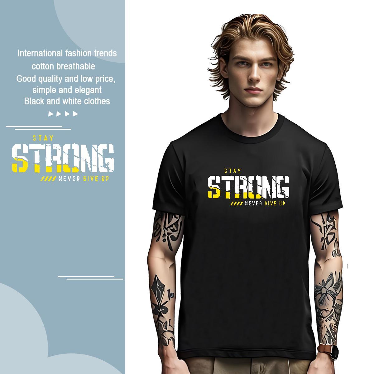 Wholesale strong T-Shirts Casual Daily Wear Men Clothes T-Shirt 230g Cotton New Short Sleeve Soft Anime Print Tees Shirts