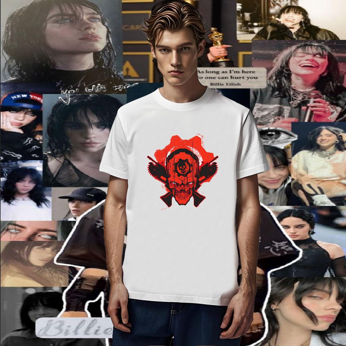 2024 Designer Men Tees 230g Cotton Anime Printing Street gun O Neck Short Sleeves T shirt Cool Plus Size Custom Top Tees