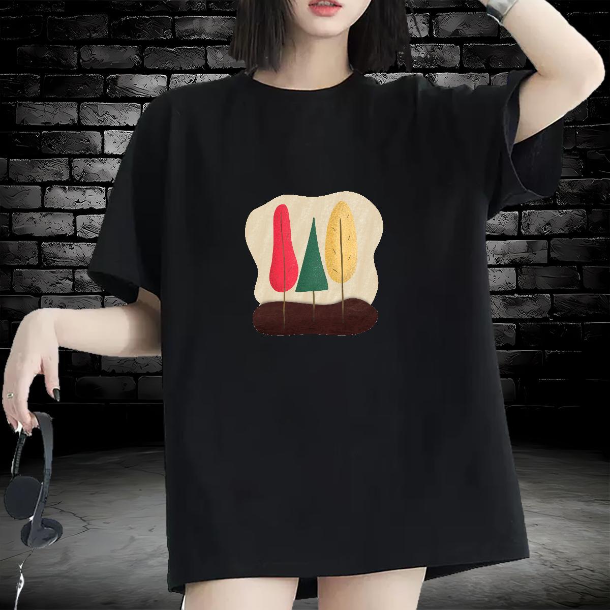 Designer Nice Women Tshirts 100% Cotton 230g icon Street Wear T shirt Short Sleeve O-Neck Custom Print Plus Size Tees Shirts