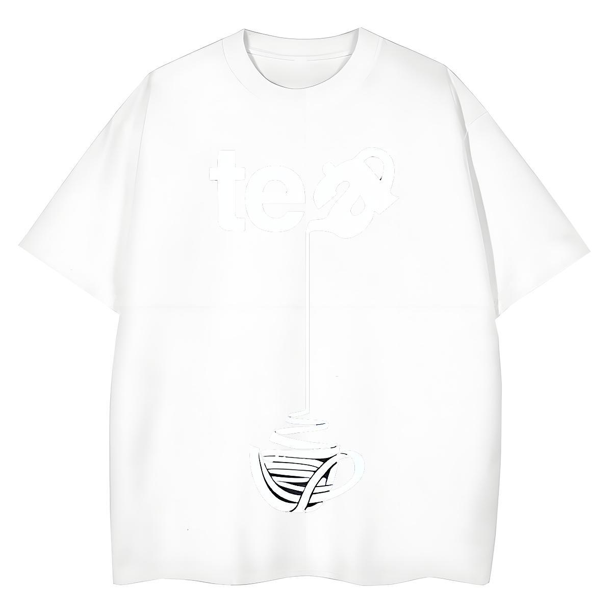 Loose Woman Tshirt 230g Pure Cotton letter Summer Casual T Shirt For Woman Short sleeve Soft Custom Printed Top Tees