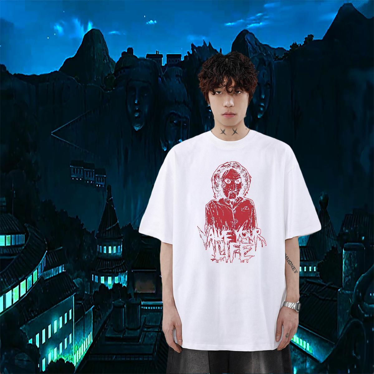 New Designer Casual Daily Wear Men Tees skull Crew Neck Breathable 100% Cotton 230g T Shirt For Man TOP Quality Customized Print Tops