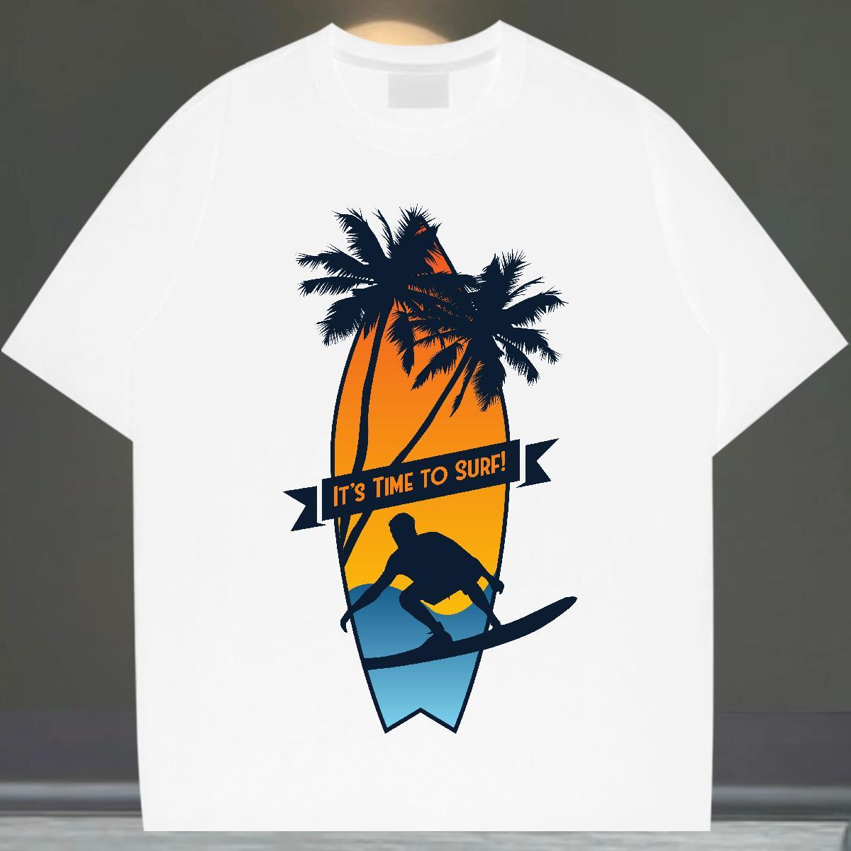 Unisex Mens Tshirts Anime Printing Street 100% Cotton 230g Graphic Breathable Crew Neck beach T-Shirts for Men Fashion Clothings