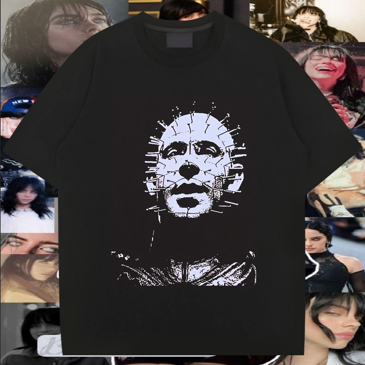 Fashion New Men Tees 100% Cotton 230g Street skull Pure Cotton Man T Shirts Unisex Black White Wear