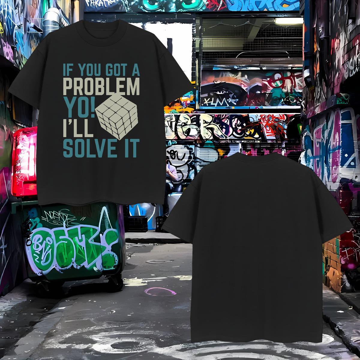 Comfortable cube Man T Shirts Beach Men Tops Tees 230g Pure Cotton Classic Casual Breathable Soft Customized Print Clothings