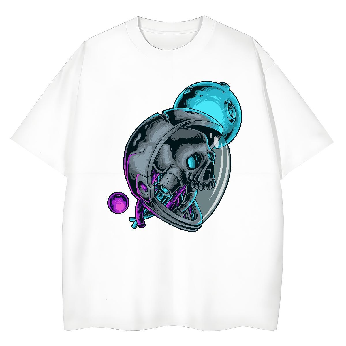 Brand Woman Tshirt 230g Cotton terror Casual Beach T Shirts Women Crew Neck Breathable DIY Printed Tees Shirts