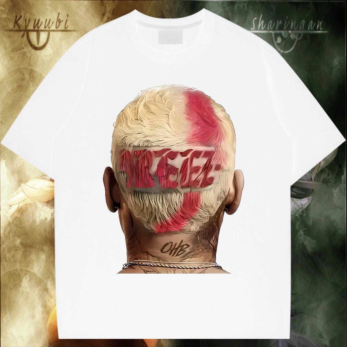 Wholesale hiphop T Shirts Men Street Wear Men Tops Tees 230g Cotton Fashion Design Breathable Soft Floral Print Tees Shirts