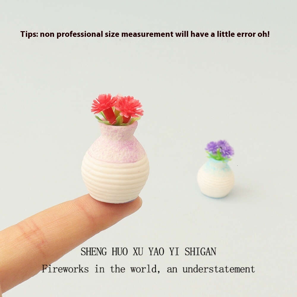 Dollhouse Miniature Vase Decoration Small Ornaments Creative Resin Crafts Micro Landscape Scene Shooting Model