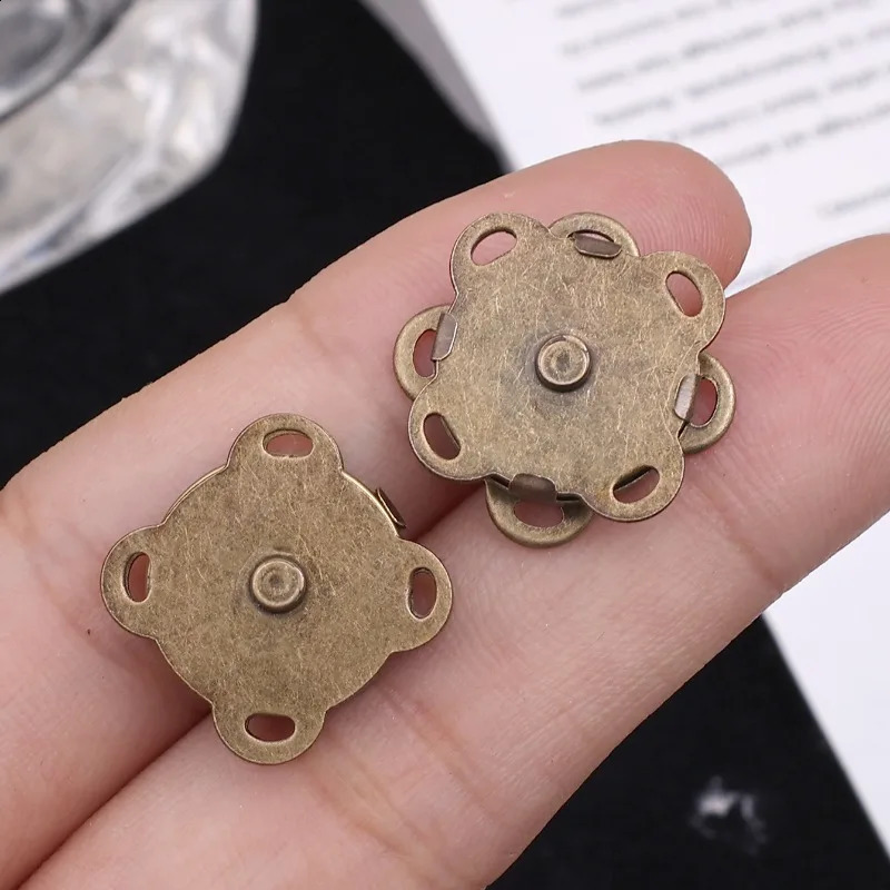 DIY bag magnetic button clothing magnetic Plum shaped button rose gold easy to install metal button clothing accessories bag accessories 240821