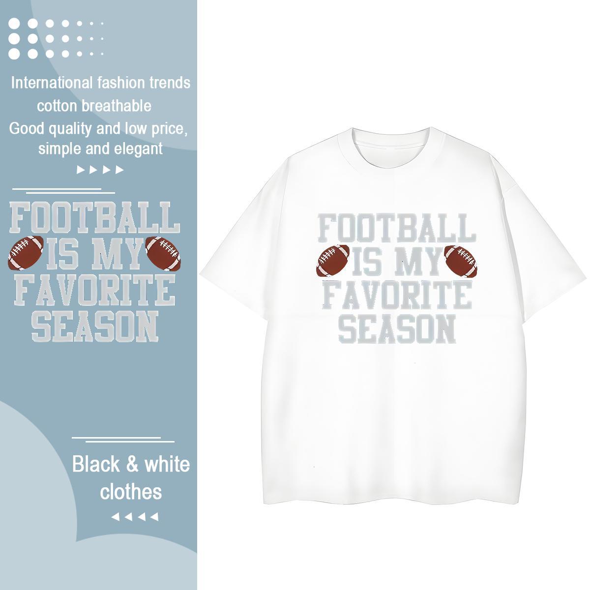 New Arrival Women T Shirts Breathable Soft 100% Cotton 230g Womens Tshirts Plus Size Cartoon rugby Sports Casual Female Tops
