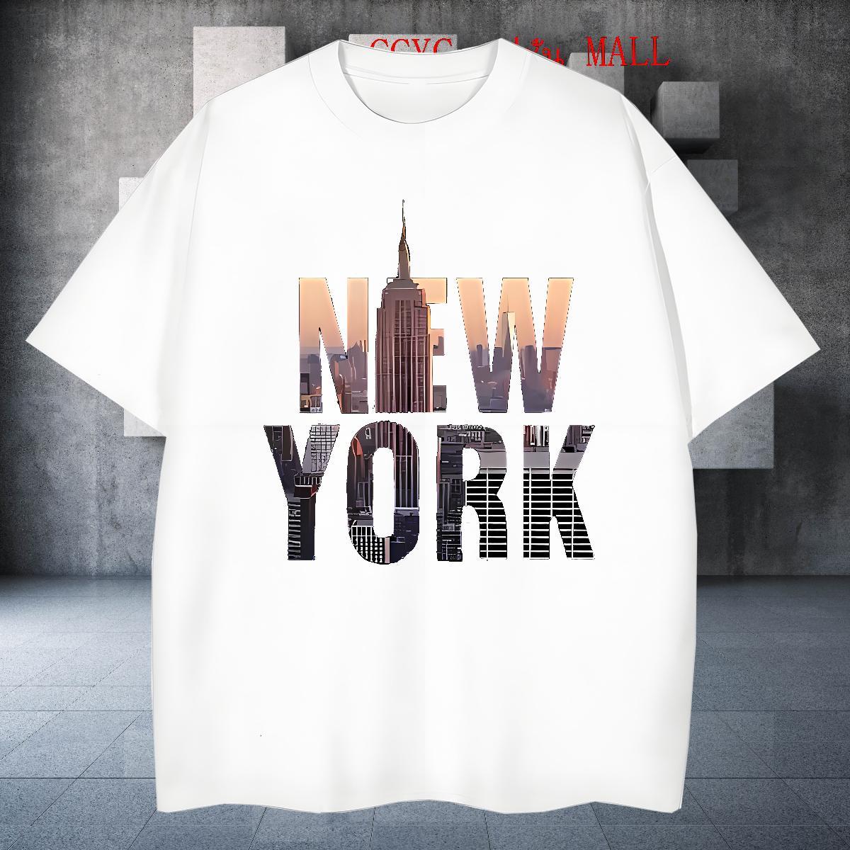Soft Men Tees Street wear Hip Hop 230g Cotton Plus Size Custom O Neck Short Sleeves New York Men T Shirts Stylist Tees Shirts