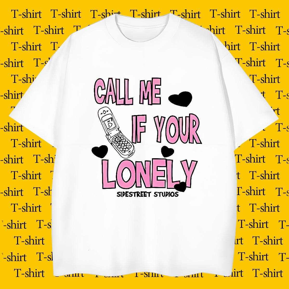 Loose Fit Couples T Shirts Home Outdoor 230g 100% Cotton Custom Anime O Neck Short Sleeves letter T-Shirts for Men DIY Clothings